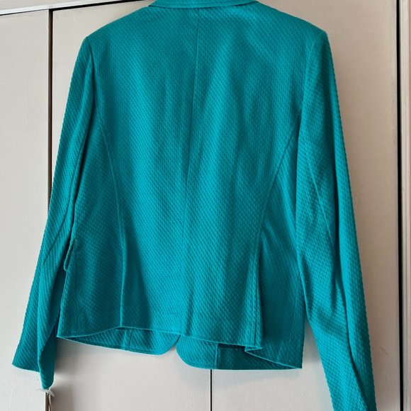 NWT! RQT Turquoise Single Breasted Blazer - 8 - Picture 2 of 3